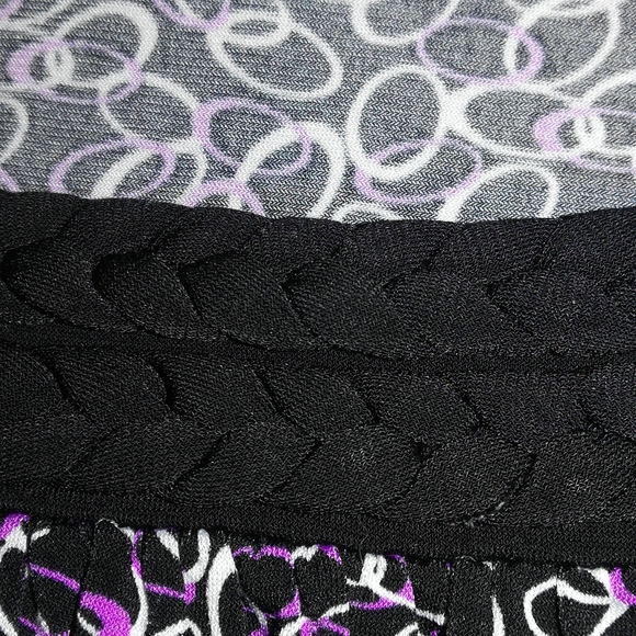 Six Degrees Braid Round Neck Multicolor Women Print Tops Size XL - Picture 16 of 16